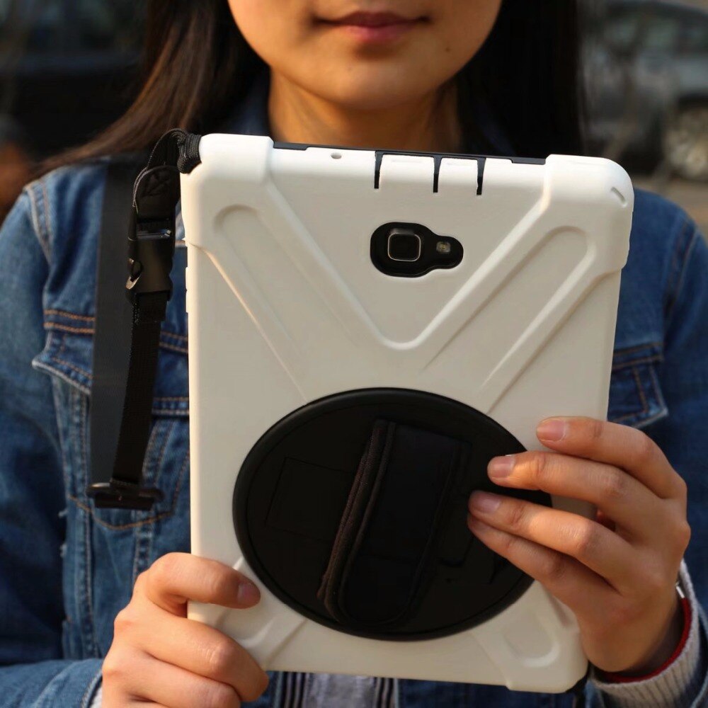 Funda para tableta Samsung Galaxy Tab S3 9,7 T820 T825, protector seguro para niños, a prueba de golpes, resistente, de silicona dura, soporte para mano + bolígrafo