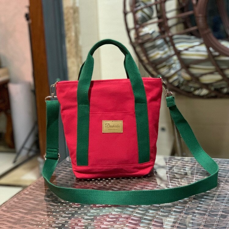Women Zipper Multi Pocket Lunch Bag Picnic Office Worker Portable Wide Opening With Handle Thermal Insulation Tote Students: 5