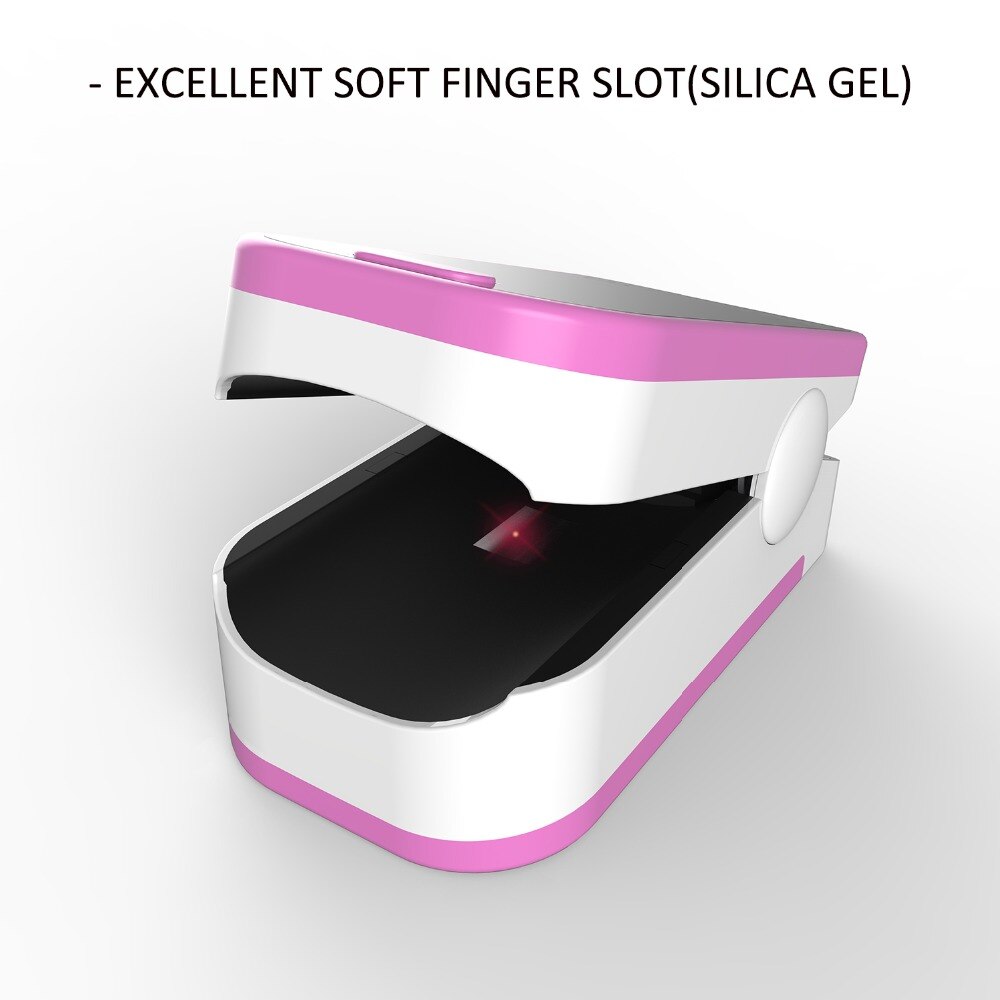 Pro -f4 orange+pink finger pulsoximeter, hjerteslag  at 1 min saturation monitor puls puls blod oxygen spo 2 ce godkendelse