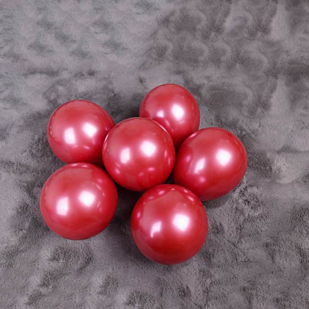 Globos metálicos de helio para boda, de 5 pulgadas, color dorado, plateado, azul, rosa y verde, de látex y cromado, 30 unids/lote