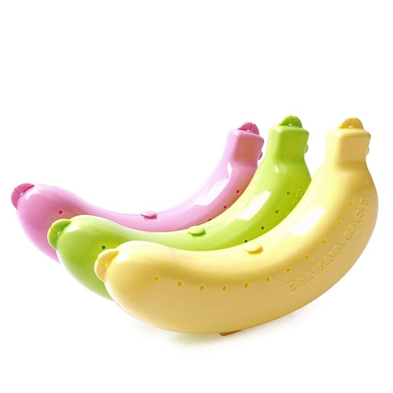 Encantadora bonita funda protectora de plátano contenedor de viaje al aire libre envase para fruta y comida de almacenamiento de titular barato para plátanos, para viaje al aire libre caja