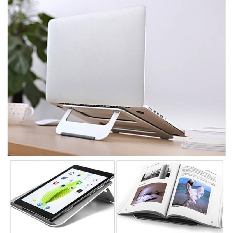 Hobbylane laptopständer aluminiumlegierung notebookständer faltbare laptophalterung kühlbasis tragbarer notebook-tischständerhalter