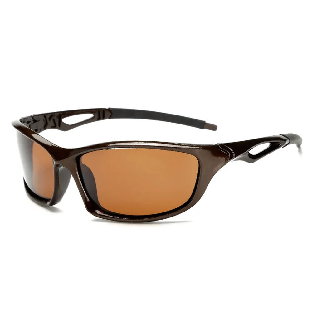 2025 Gepolariseerde Zonnebril Mannen Vierkante Sport Zonnebril voor Mannen Rijden Vissen Zwart Frame Goggle UV400