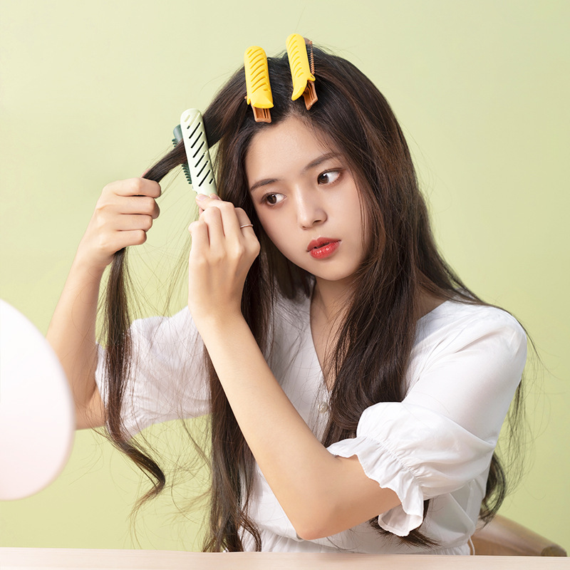 2 Pcs Pink Hair Curlers Set Sleeping Overnight Reusable Hair Root Fluffy Clip Women Girls Portable Styling Tools