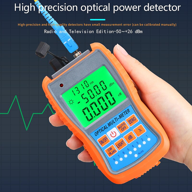 Comptyco AUA-G70B/50B 4in1 Mini Optical Power Meter Visual Fault Locator Netwerkkabel Test Glasvezel Tester 10Km 30Km Vfl