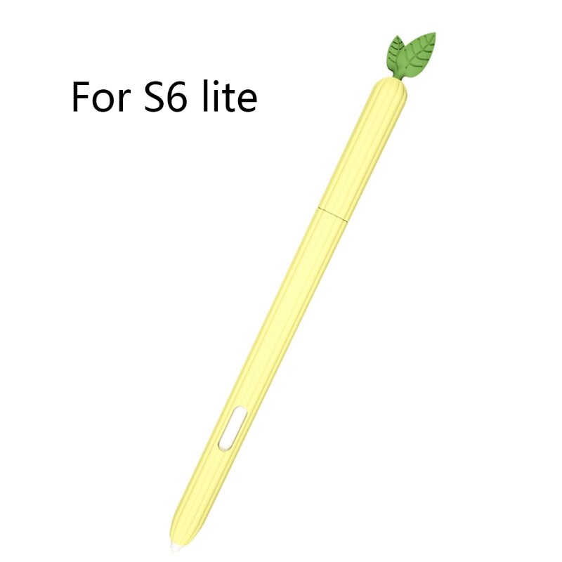For Samsung Galaxy Tab S6 Lite Sleeve Skin Cover Cute Silicone ProtectivePencil Pen Case For Tablet Tab S7 / S7 Plus S6Lite S: Tab S6 Lite Yellow