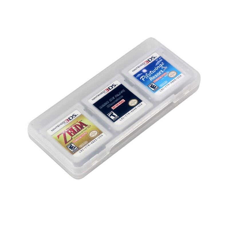 Clear 6 In 1 Game Card Storage Case Cartridge Box Voor Nintendo 3DS Xl Ll Nds Dsi: Default Title