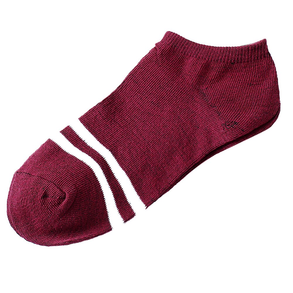 1pairs Woman Socks Slippers Unisex Stripe Comfortable Cotton Sock Slippers Short Ankle Socks For Girls Носки: B