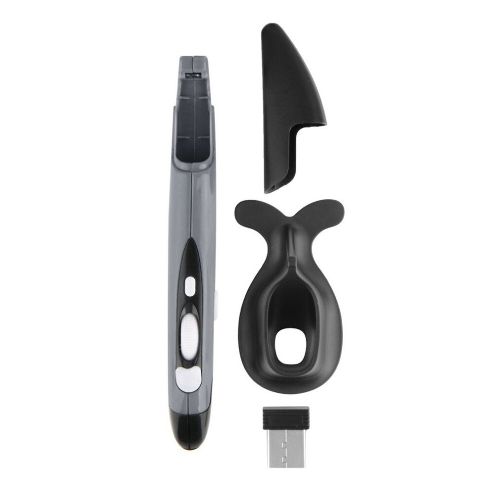 Mini 2.4GHz USB Wireless Mouse Optical Pen Mouse Adjustable 500 / 1000DPI for Laptops Desktops Computer