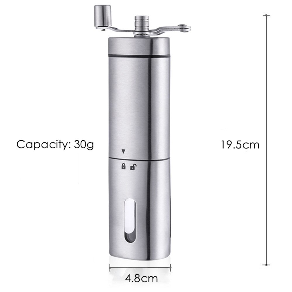 Handleiding Koffiemolen Wasbaar Keramische Core Rvs Handgemaakte Mini Draagbare Koffieboon Braam Slijpmachines Molen Keuken Tool: B