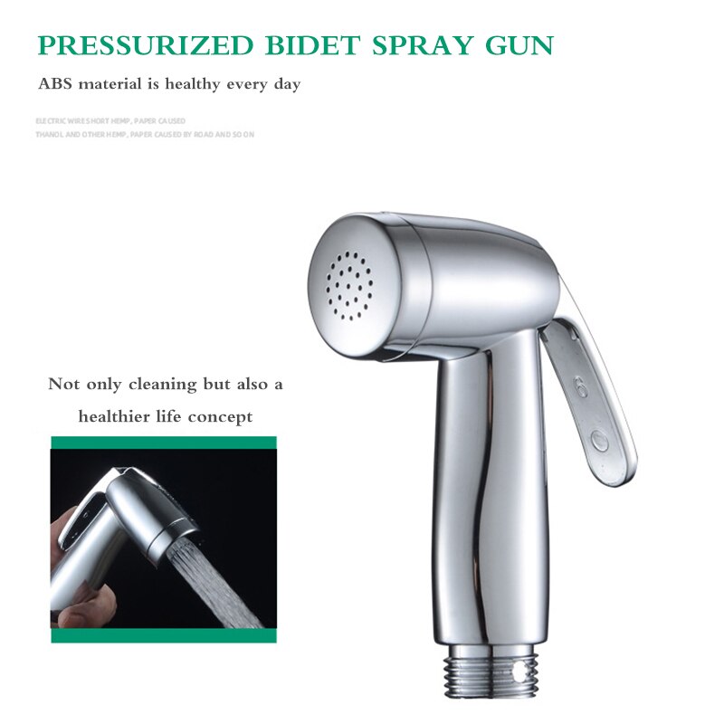 Abs håndholdt toilet badeværelse bidet sprøjte brusehoved vanddyse spray sprinkler body butt clean tool