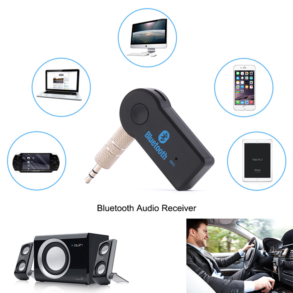 Bluetooth 5.0 Receiver Draadloze Adapter Aux 3.5Mm Jack Bluetooth Adapter Voor Auto Muziek Audio Hoofdtelefoon Ontvanger Handsfree