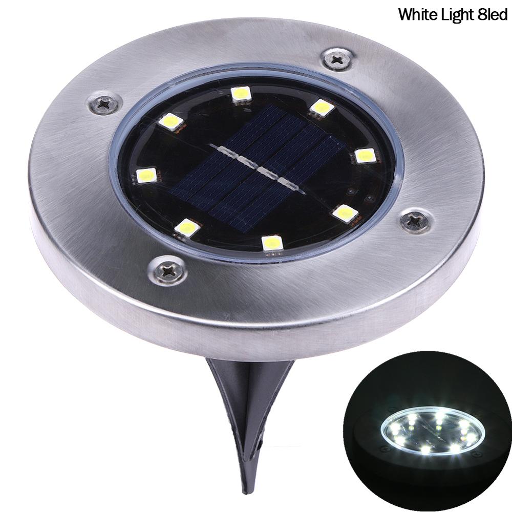 Lacasa 4 stuks zonnelampen voor buiten, tuin, vloer, warmwit, 3000 K, 50 lm, led, brugverlichting op zonne-energie, waterdicht, IP68, auto aan/uit, verlichting voor paden, tuintreden, terras, trap