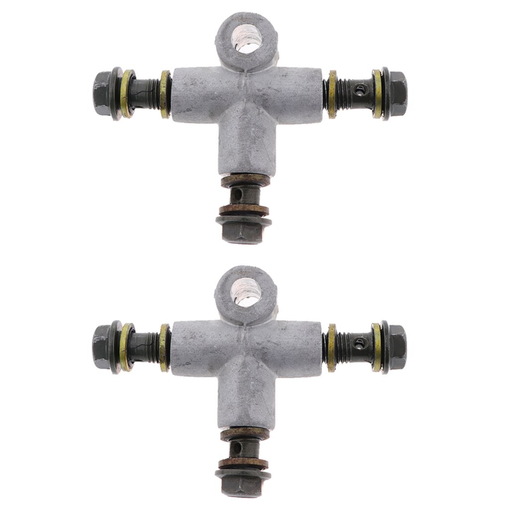 2 Pieces Motorcycle Brake House Line Tee Connector Coupling Fitting 3 Ways