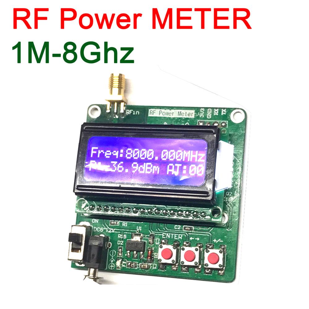 DYKB 1-8000MHz RF compteur de puissance-5 ~-60dBm affichage LCD numérique valeur d'atténuation de radiofréquence au Module dB d'atténuation