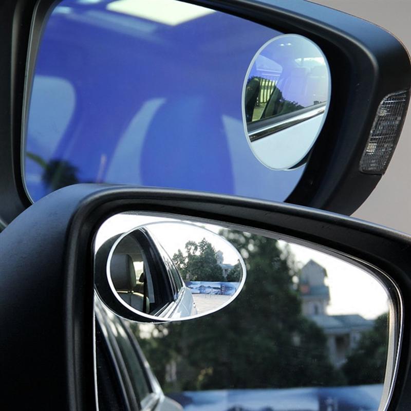 4 Pack 2" Convex Blind Spot Mirrors Wide Angle Rear View 360° Rotate 30° Sway Adjustabe Car SUV Stick On Lens, Blind Spot Mirrors - Canada