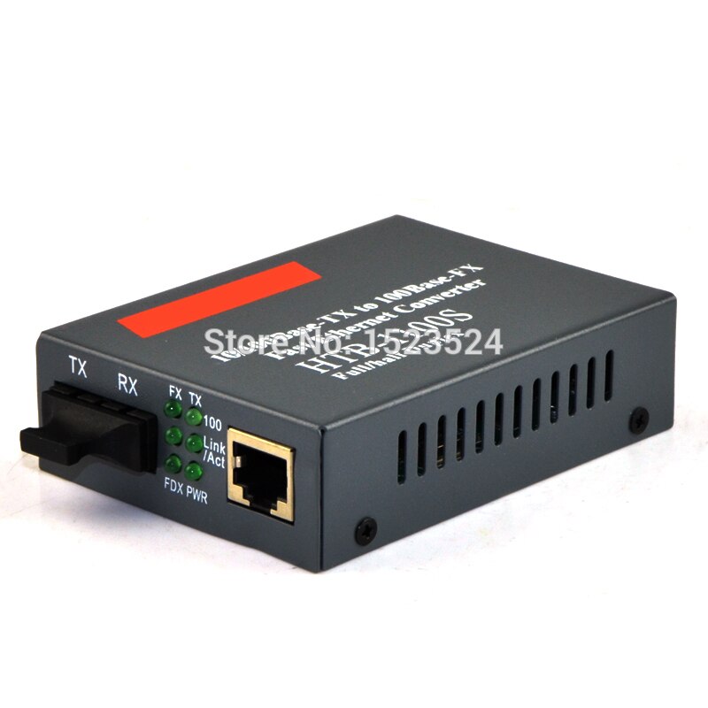 HTB-1100S Optische Media Converter 10/100Mbps RJ45 Single Mode Duplex Fiber Sc Poort Converter 25Km