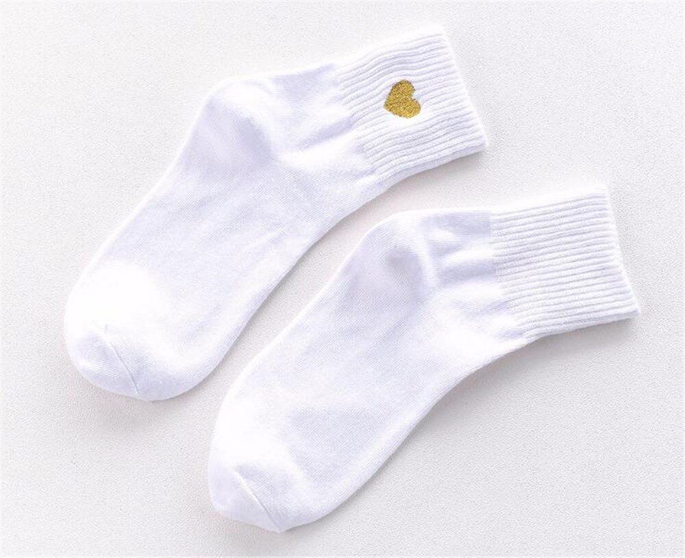 Socks Woman Spring Socks Girls Cotton Color Novelty Women Cute Heart Casual Funny Socks B628: color 6