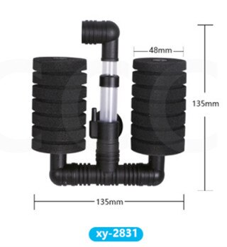 Filtro de esponja bioquímico de Acuario, accesorios de filtros de oxígeno para freír tanques de peces, para criar gambas, XY-2820/2822/2830/2831: XY-2831
