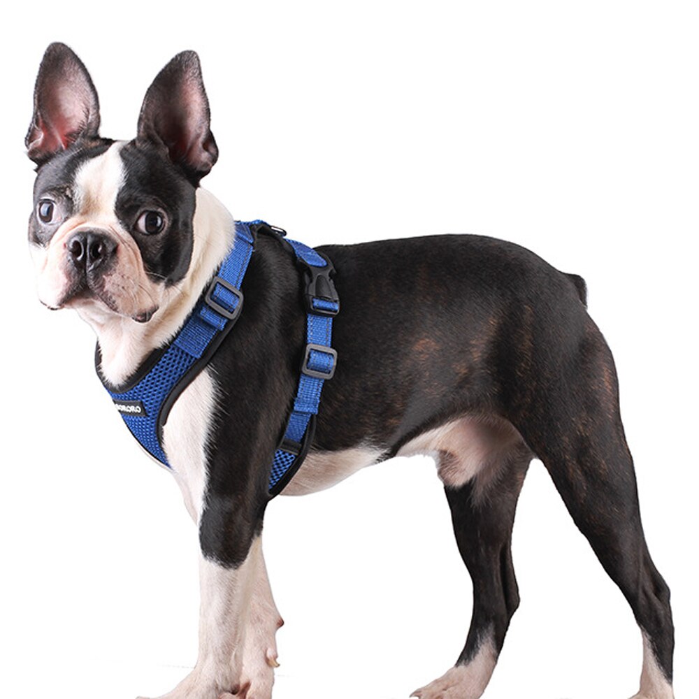 Adjustable Outdoor Protective Harness Collar Pug No Pull Pet Dog Harness For Dogs Training Vest Medium Small Medium Dogs