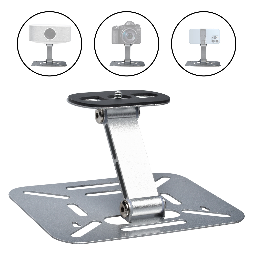 Verstelbare desktopprojectorhouder Standtafel Mobiele projectorhouder Verwijderbare universele projectorbeugelhouder Studio Home: WHITE