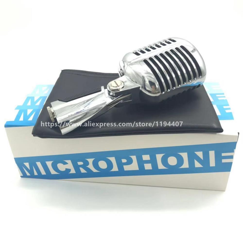 Professionele Metal Classic Retro Dynamische Microfoon Vintage Vocal Mic Voor 55SH Serie Ii Bar Zingen Launchpad Dj Karaoke Systeem