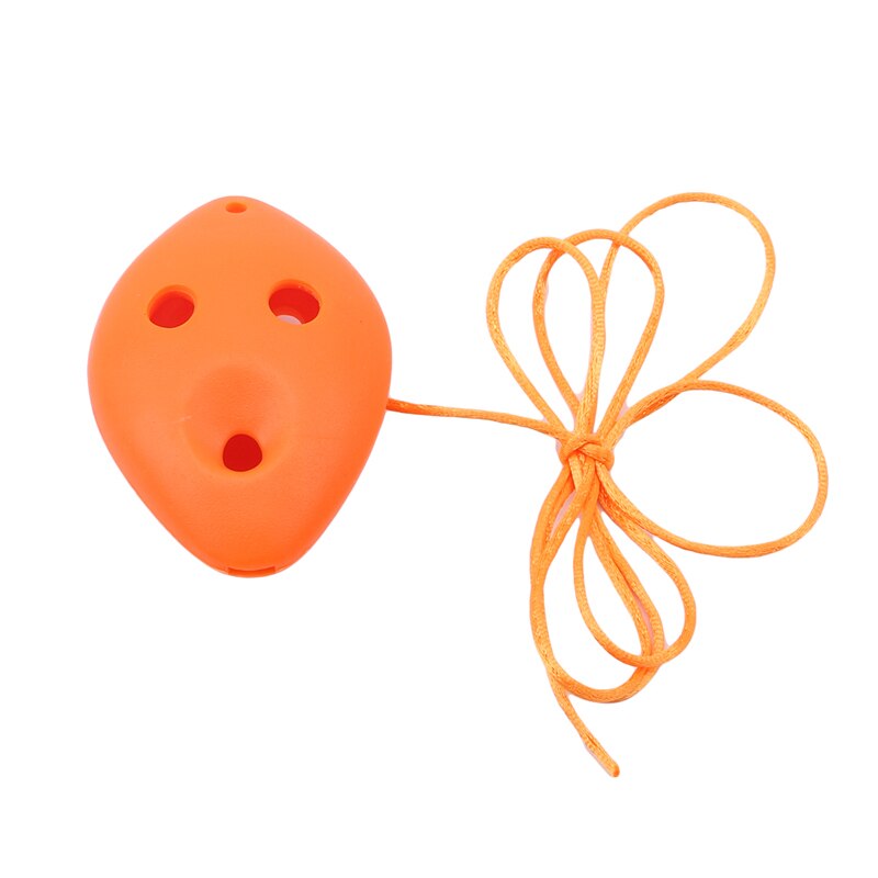 Ocarina tillbehör 6 hål ocarina sopran c key abs plast handgjorda musikinstrument: Orange