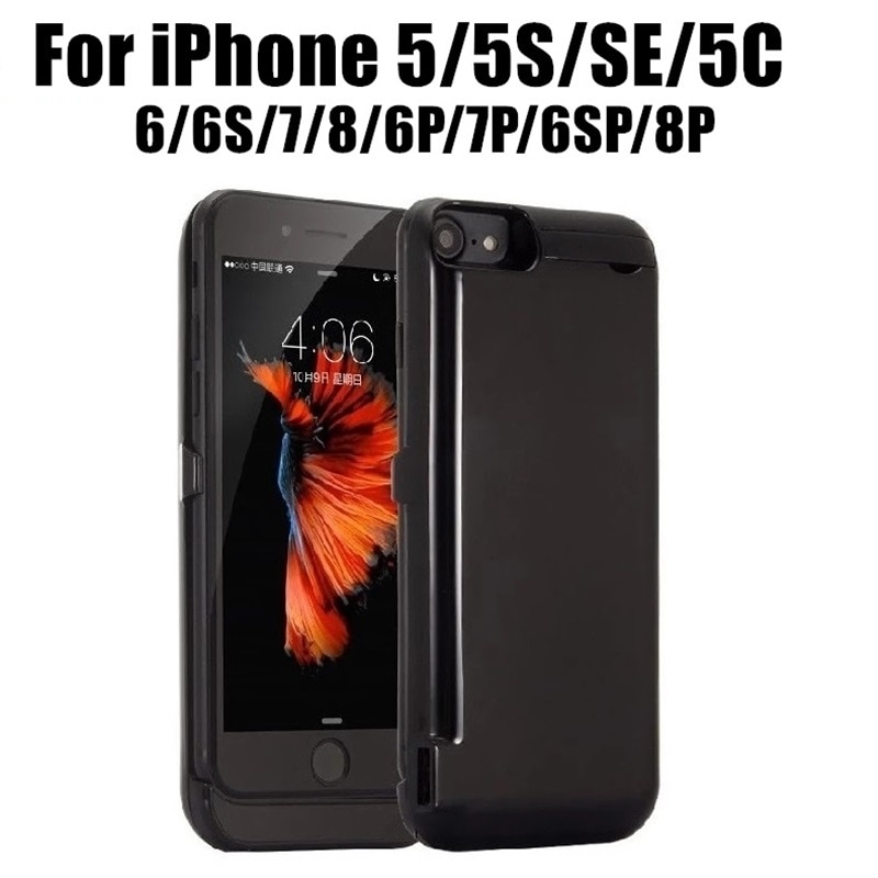 10000mAh Battery Charger Case For iPhone 7 6 6s 8 Plus Phone Battery Charging Case Cover For iPhone 5 SE 5S 5SE Power Bank Case