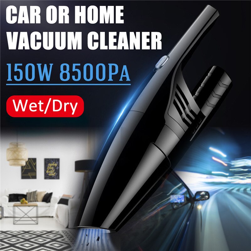 150W odkurzacz samochodowy ręczny bezprzewodowy/wtyczka samochodowa 12V 8500rocznie bardzo duża siła ssąca odkurzacz na mokro/na sucho 20000 obr./min dla samochodu W domu