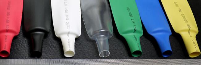 Förhållande 2:1 värmekrympbara slangar svart grön gul röd blå vit transparent krympslang 20mm isolering 10m/ parti