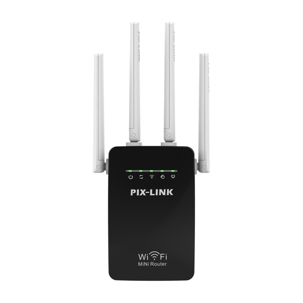 PIXLINK – Mini répéteur Wifi sans fil, 300Mbps, extension longue portée, Booster, prise UK EU US AU WR09