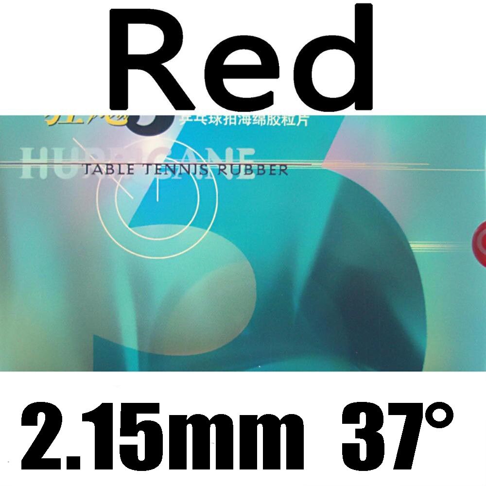 DHS NEO Hurricane 3 Attack Loop Pips-In Table Tennis PingPong Rubber With Sponge: Red 2.15mm H37