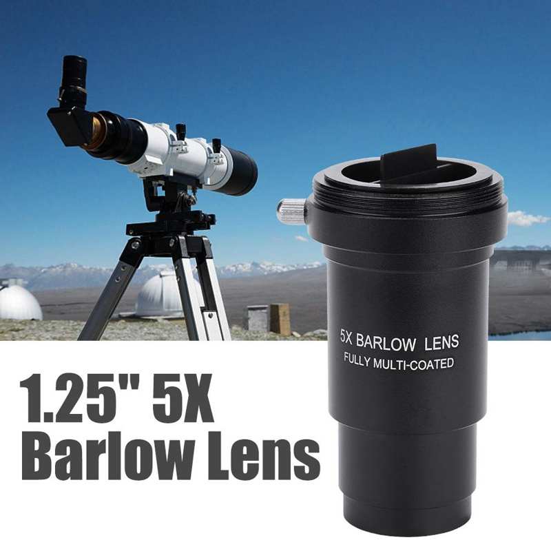 Fotobria – objectif Barlow multi-revêtement 1.25 pouces 5X, filetage M42 pour télescope oculaire de 31.7mm