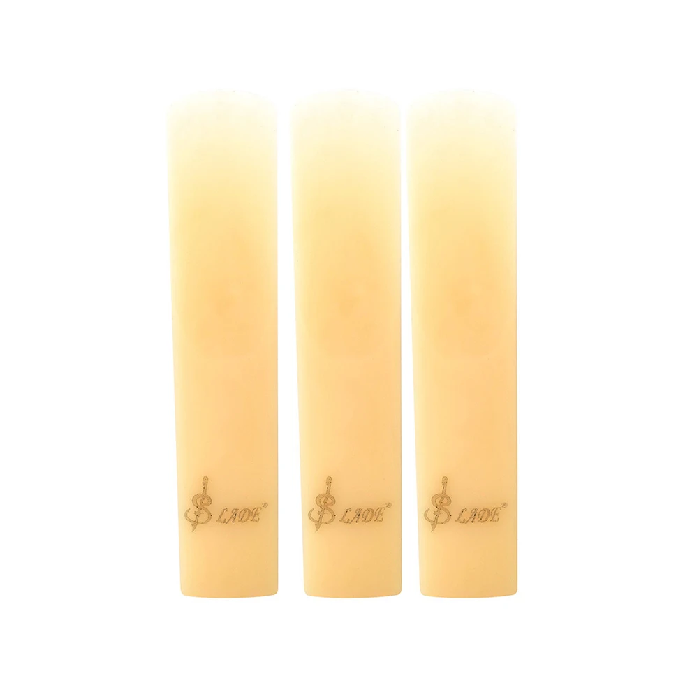 Piezas de cañas de saxofón de plástico y resina, 3 uds., para clarinete, Soprano, Alto, Tenor, instrumentos profesionales, accesorios para saxofón: Gris oscuro