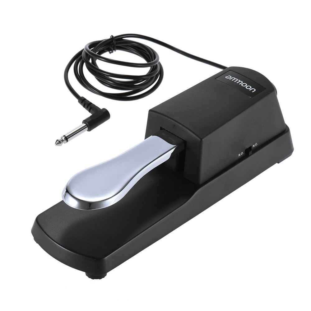 ammoon MIDI Keyboard Sustain Pedal Piano Keyboard Practical Sustain Damper Pedal for Casio Yamaha Roland Electric Piano Organ