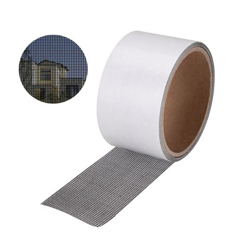 1 rollo de cinta adhesiva para reparación de puerta, ventana, mosquitera, antiinsectos, 5x200cm, herramienta de reparación