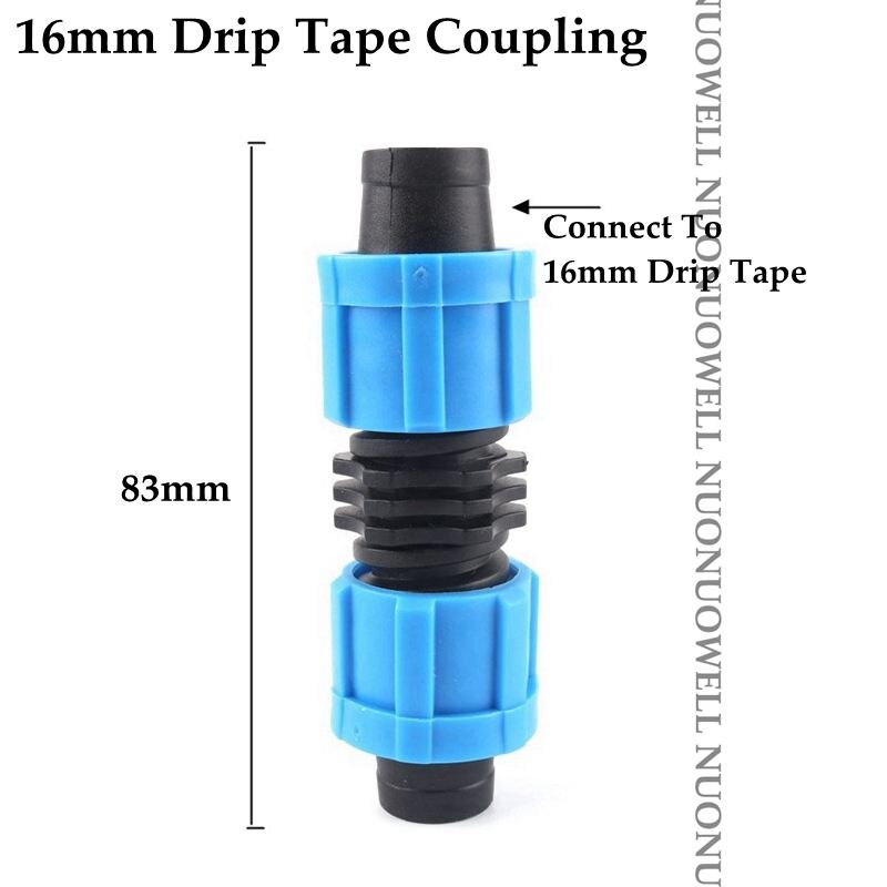 2 stücke 16mm Tropf Irrigaton Schlauch Anschlüsse Tropf Schlauch Armaturen Schloss Mutter Rohr Gelenke Micro Bewässerung System Garten Wasser stecker: 16mm Coupling