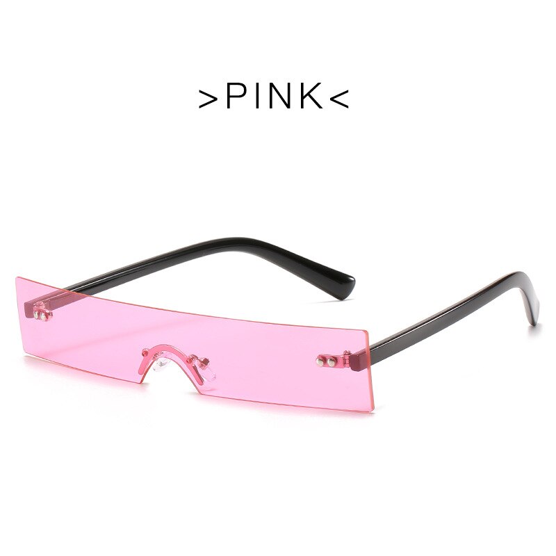 Gafas de sol cuadradas de Metal para mujer, lentes de sol cuadradas de aleación de Metal con montura pequeña, transparentes, de doble puente, Estilo Vintage, en rojo y amarillo: 05