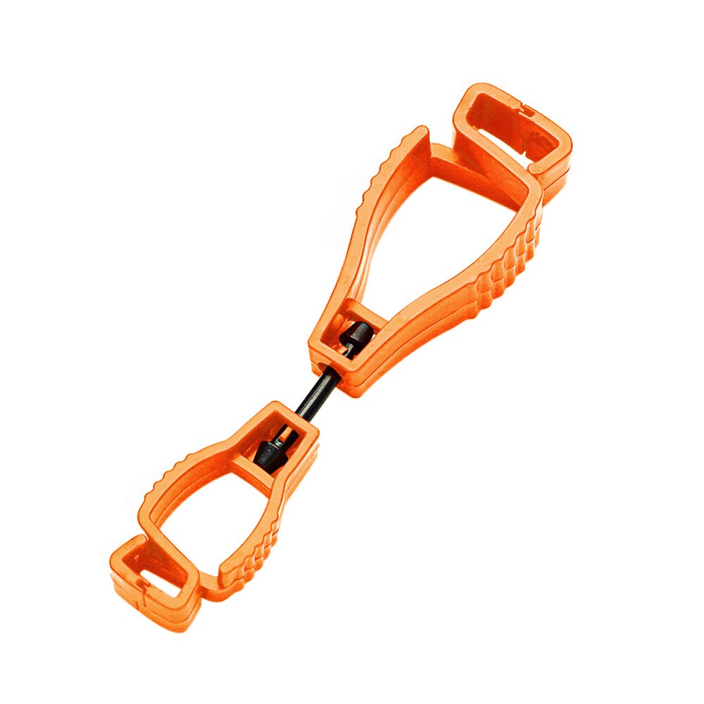 Glove Clip Holder Hanger Guard Labor Work Clamp Grabber Catcher Safety Work Stylish glove grabber clips Useful S#6: Orange