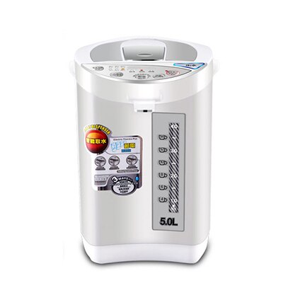 5L Thermostatic Electric Kettle Automatic Bottle Power-off Water Outlet Dechlorination of boiled water Insulation withNightlight: White