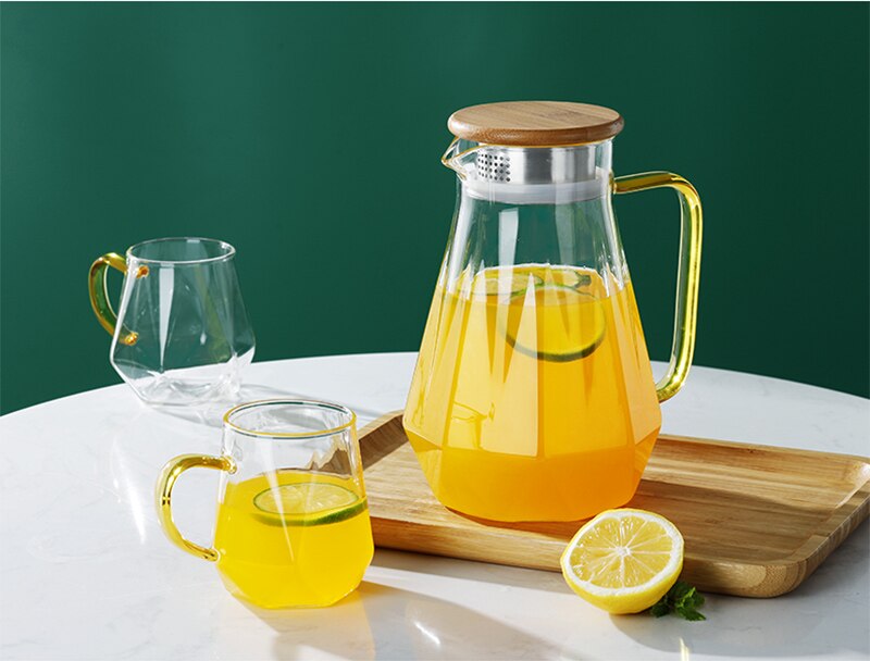High Borosilicate Glass Cup Glass Mug Glasses Drinking Thick Bottom Cup With Handle 450ML Resistance To Cold Heat