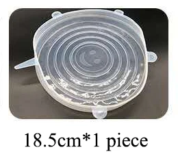 16-maten siliconen stretchdeksels Universele deksel Siliconen kom Potdeksel Siliconen deksel Pan Koken Voedsel Verse deksel Magnetrondeksel: Bordeaux