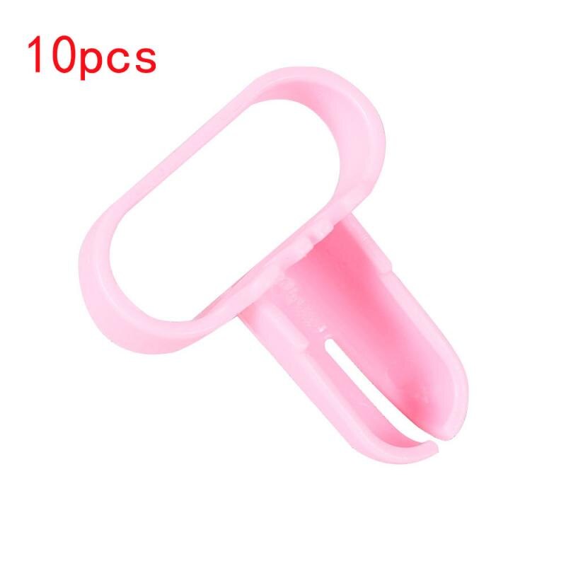10pcs Balloon Tie Tool Easy Knotting Tying Device Knot Faster Save Time Easy Balloons Knot Tie Balloon Tape Strip Tying Tool: 10pcs pink