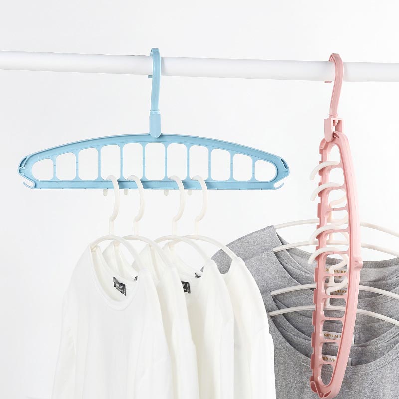 Clothes Hanger Multifunctional Rotary Hanger Home Balcony Wardrobe Rotating Non-Slip Dry Frame Organizer Hangers For Clothes