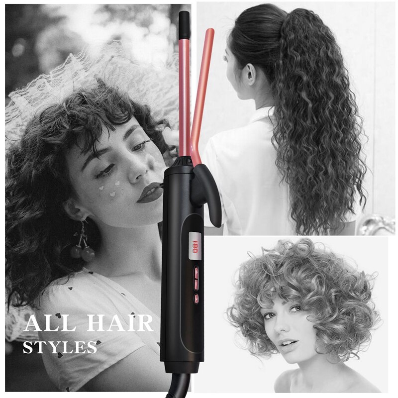 EU Plug 9mm Curling Iron Curler ic Care Beauty Styling Tools Curly Hair Artifact Automatic Curly Hair Versatile