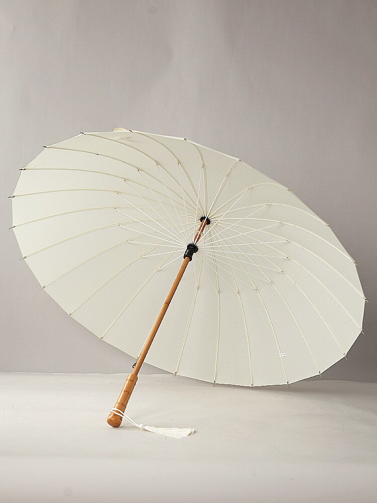 Sunshade White Simple Patio Umbrella Academy Handle Women Beach Umbrella Garden Cute Sombrilla Playa Household Products BJ50YS