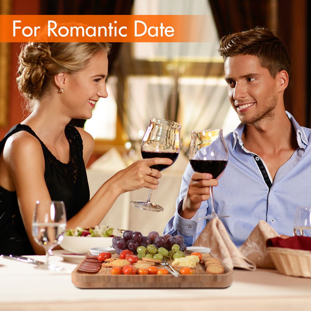 Cheese Board Set With 4 Knives Slide Out Drawer Sets Cooking Tools Cheese Knife Cheese Slicer Fork Scoop Cut Tool