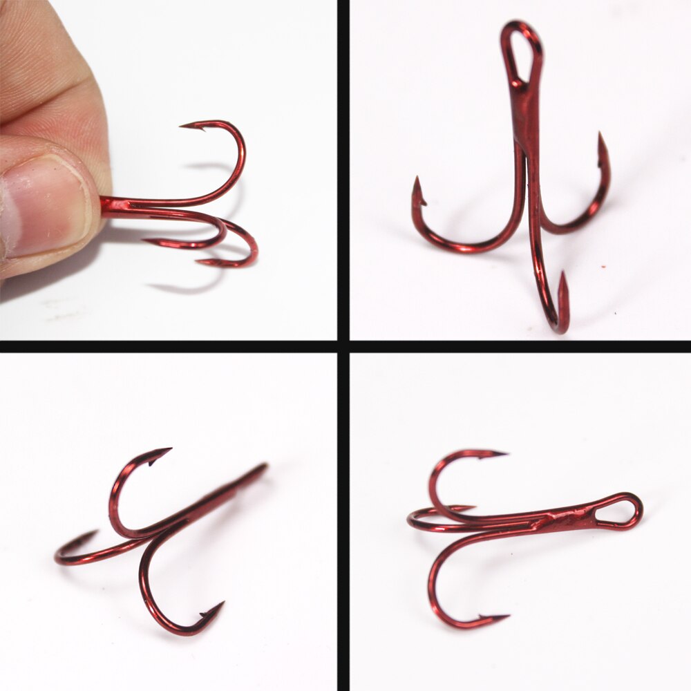 Owler – Triple hameçon de pêche rouge, cercle de mer, Tee, accessoires d&#39;équipement, Jig Head, hameçon japonais Tre, 5001