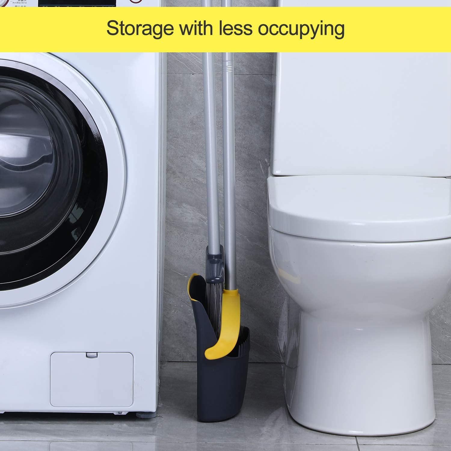 Broom and Dustpan Set Broom with Dust Pan with Long Handle Combo Set for Office and Home Standing Upright Sweep Use