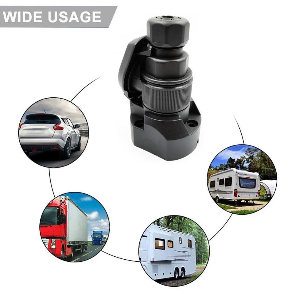 12V 13 Pin Plastic European Standard Trailer Socket Plug Tow Bar Electrics Connector car Trailer Waterproof Cable Connector